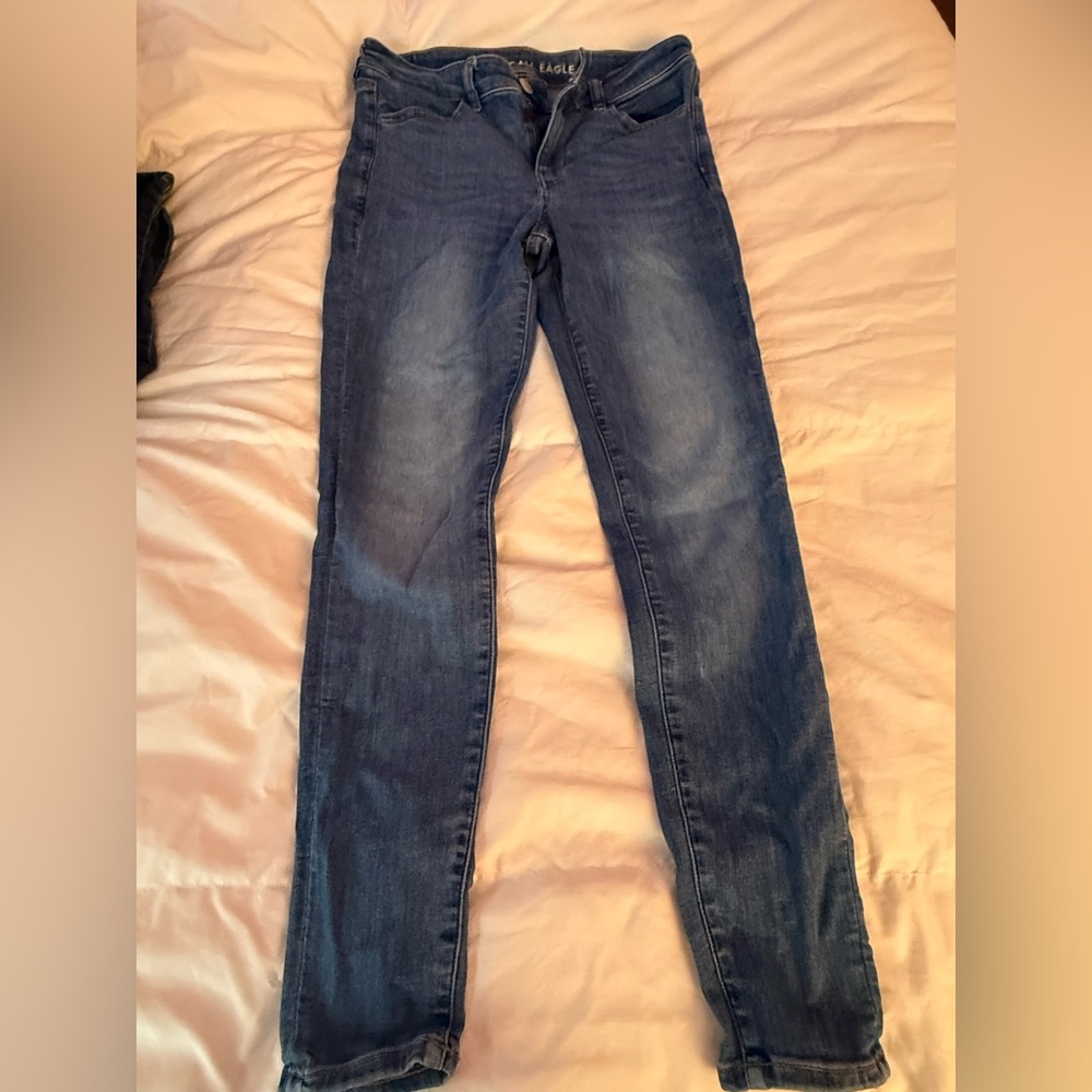 American Eagle Outfitters Women's Dark Blue Skinny Jeggings